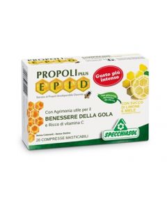 Specchiasol Epid Compresse Limone e Miele Integratore Gola 20 Compresse Masticabili