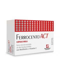 Ferrocento ACT Integratore di Ferro 30 Capsule Molli