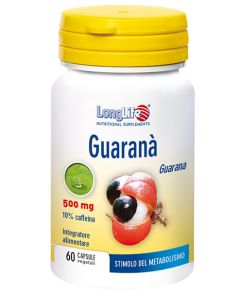 LongLife Guarana 500 mg Integratore 60 Capsule Vegetali