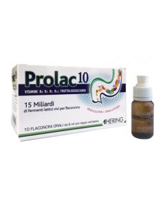 Hering Prolac 10 Fermenti Lattici 15 Miliardi 10 Flaconcini da 8 ml