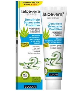 Zuccari Aloevera2 Dentifricio Stevia Sbiancante Protettivo 100 Ml
