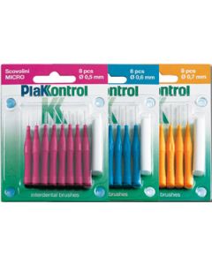 Plakkontrol Scovolini Manico Fisso 0,7 mm 8 Pezzi