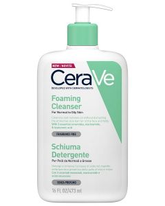 CeraVe Schiuma Detergente Sebonormalizzante Pelle Normale a Grassa 473 ml