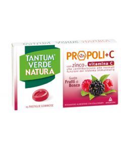 Tantum Verde Natura Frutti di Bosco Integratore Mal di Gola 15 Pastiglie