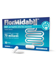 FlorMidabil Daily Integratore Fermenti Lattici 10 Capsule