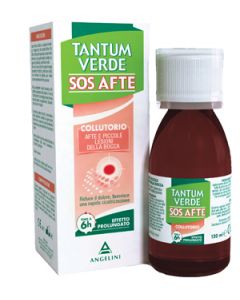 Tantum Verde SOS Afte Collutorio Contro Afte e Piccole Lesioni della Bocca 120 ml