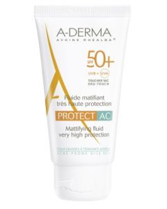 A-Derma Protect AC Fluido Solare Opacizzante SPF 50+ Tubo 40 ml