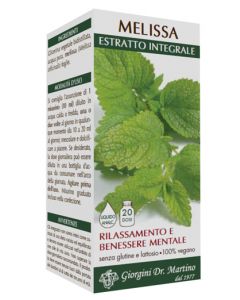 Dr.Giorgini Melissa Estratto Integrale Integratore Alimentare 200Ml