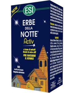 Esi Erbe Della Notte Activ Integratore Sonno 50 Capsule