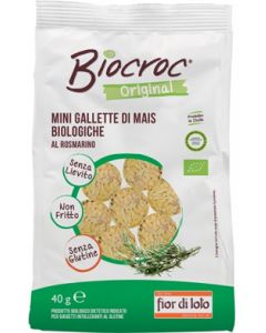 Fior Di Loto Biocroc Mini Gallette Di Mais Al Rosmarino 40g