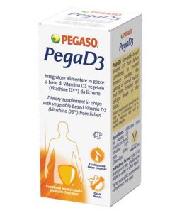 PegaD3 Gocce Integratore di Vitamina D3 20 ml