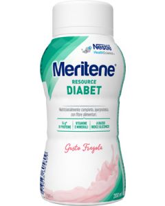 Meritene Resource Diabet Drink Fragola Bevanda Dietetica Iperproteica 200 ml