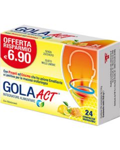 Gola Act Miele Limone 24 Compresse Masticabili