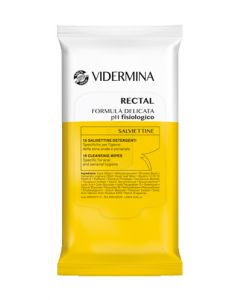 Vidermina Rectal Salviette Detergenti Intime Zona Anale e Perianale 15 Pezzi