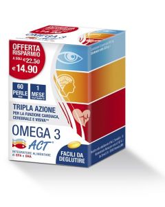 Omega 3 Act Integratore 60 Perle