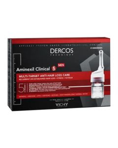 Vichy Dercos Aminexil Intensive 5 Uomo Trattamento Anti Caduta Multiazione 42 Fiale