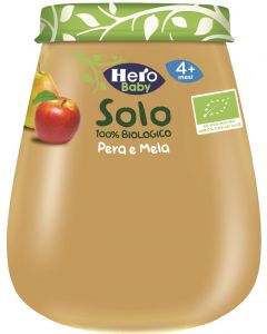 Hero Solo Omogeneizzato Pera Mela 100% Bio 120 G