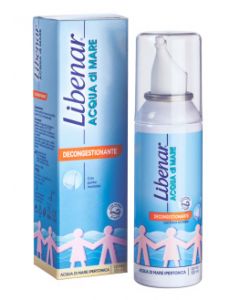 Libenar Acqua di Mare Ipertonica Decongestionante Spray Nasale 100 ml