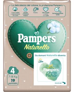 PAMPERS NATUR.4(7-18Kg)19pz