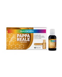 Massigen Pappa Reale Integratore Tonico Bambini e Anziani 10 Flaconcini