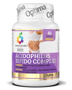 Optima Colours Of Life Acidophilus-Bifido Complex Integratore Probiotici 60 Capsule