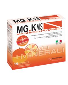 MG.K Vis Magnesio Potassio Arancia Integratore Sali Minerali 15 Bustine