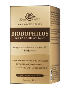 Solgar Biodophilus Integratore Alimentare Probiotico 60 Capsule