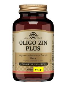 Solgar Oligo Zin Plus Integratore per le Difese Immunitarie 50 Tavolette