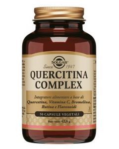 Solgar Quercitina Complex Integratore Sistema Immunitario 50 Capsule Vegetali