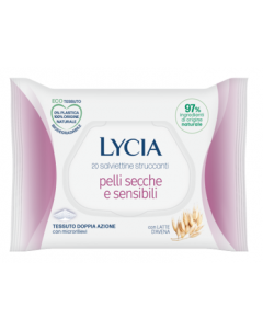 Lycia Salviette Struccanti Pelle Secca 20pz