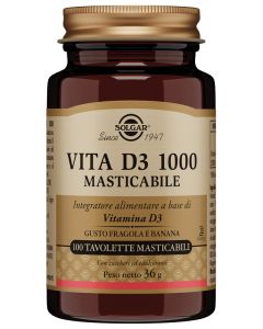 Solgar Vita D3 1000 100 Tavolette Masticabili