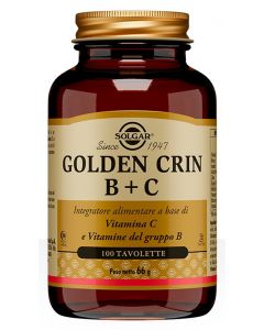 Solgar Golden Crin B+C Integratore stanchezza 100 tavolette