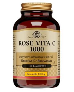 Solgar Rose Vita C 1000 Integratore 100 Tavolette