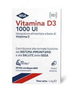 Ibsa Vitamina D3 1000UI 30 Film Orodispersibili