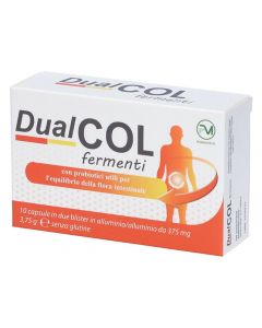 Dualcol Fermenti Integratore Alimentare Senza glutine 10 Capsule