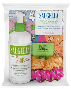 Saugella Bundle You Fresh Ph 4,5 Detergente Intimo Freschezza E Idratazione 200 ml + Scrunchies In Omaggio