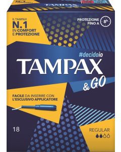 Tampax&go Regular 18pz