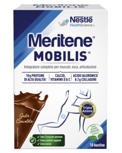 Meritene Mobilis Integratore per Muscoli Ossa e Articolazioni Gusto Cioccolato 10 Buste