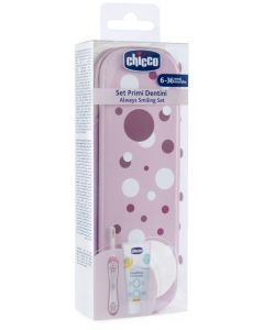 Chicco Set Dentale Rosa 6m+