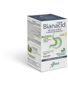 Aboca NeoBianacid Reflusso Acidità Difficoltà Digestive Gusto Limone 45 Compresse