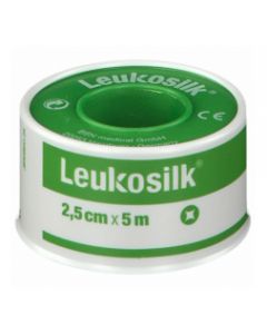 Leukosilk Cerotto In Rocchetto Ipoallergenico Bianco 2,5cmx5m