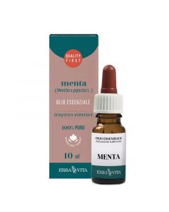 Erba Vita Olio Essenziale Menta Piperita Integratore Gas Intestinali 10 Ml