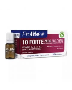 Prolife 10 Forte Zero Zuccheri Integratore Di Fermenti Lattici Vivi 10 Flaconcini