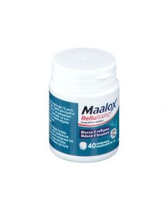 Maalox RefluRapid Integratore Per il Bruciore di Stomaco 40 Compresse Masticabili
