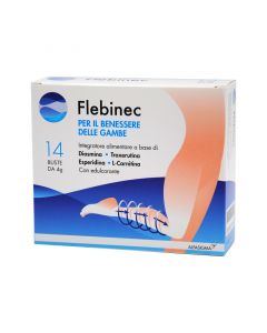 Flebinec Integratore Alimentare Tono Venoso Drenaggio Linfatico 14 Bustine