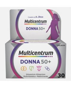 Multicentrum Donna 50+ Integratore Multivitaminico Multiminerale 30 Compresse