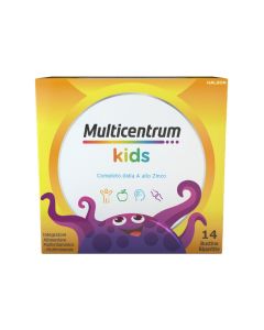 Multicentrum Kids Integratore Multivitaminico Multiminerale 14 Bustine Bipartite