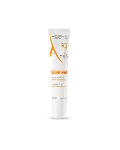 A-Derma Protect Fluido Invisibile SPF 50+ Protezione Viso 40 ml