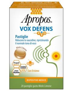 Apropos Vox Defens Pro Miele e Limone 20 Pastiglie