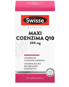 Swisse Maxi Coenzima Q10 Integratore Cardiaco 30 Capsule